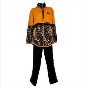 Wind Sport Wendi Royal Cup Jogger Set in Black/Yellow Size X-Large